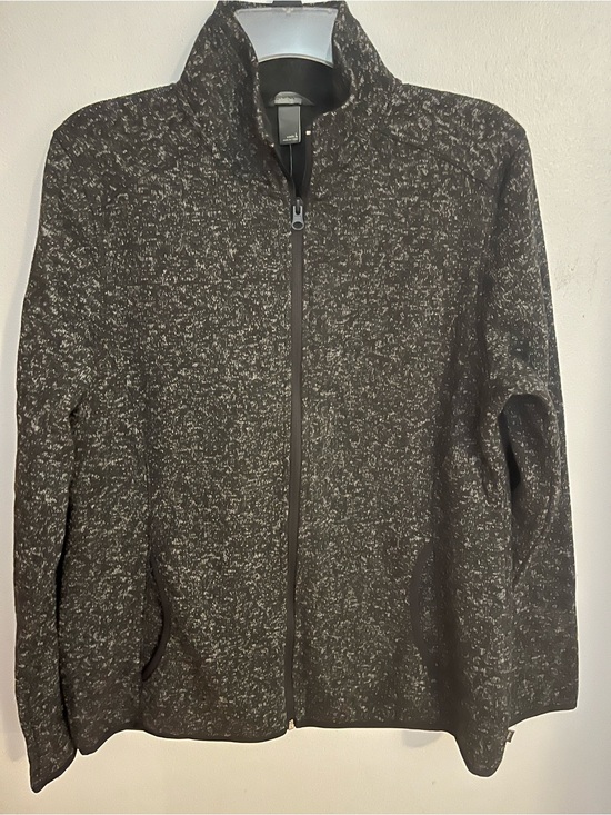 Eddie Bauer Sweaters - Eddie Bauer Women's Heathered Black Zip Jacket